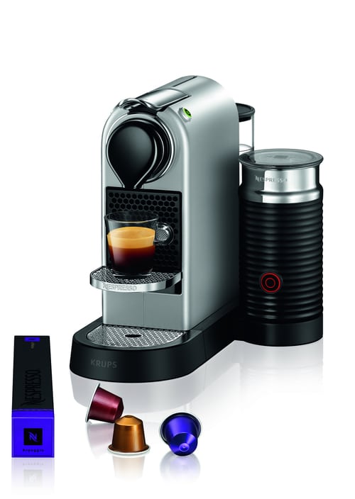 Nespresso Citiz & Milk, 1,0 L. Silver Kapsel Kaffemaskine - Sølv