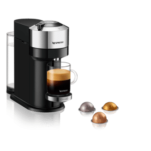 Nespresso Vertuo Next Delux Kapsel Kaffemaskine - Sort/sølv
