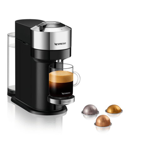 Nespresso® Vertuo Next Delux Kapsel Kaffemaskine - Sort/sølv