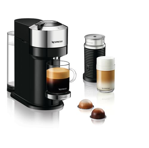 Nespresso Vertuo Next Delux Co-pack Kapsel Kaffemaskine - Sort/sølv