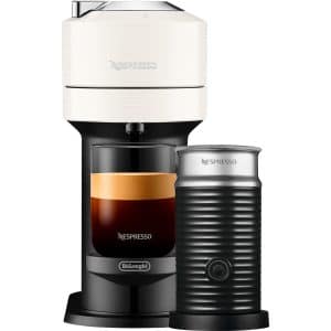 Nespresso Vertuo Next Value Pack kaffemaskine og mælkeskummer, hvid