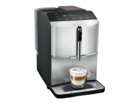 Siemens EQ.300 TF303E01 - Automatisk kaffemaskine med mælkeskummer - 15 bar - lys sølv