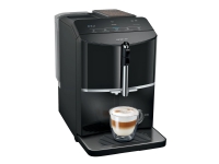 Siemens EQ.300 TF301E19 - Automatisk kaffemaskine med mælkeskummer - 15 bar - pianosort