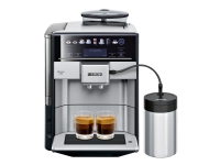 Siemens EQ.6 plus s700 TE657M03DE - Automatisk kaffemaskine med mælkeskummer - 19 bar - rustfrit stål/sort